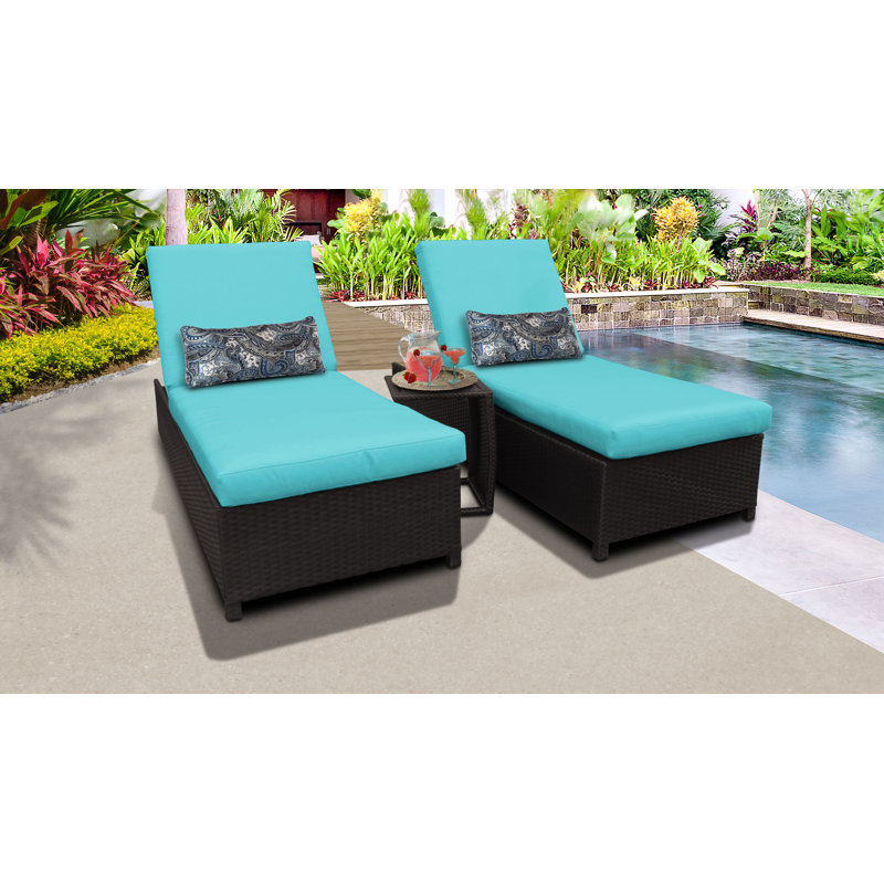 Sol 72 Outdoor™ Fernando Sun Lounger Set with Cushion and Table Wayfair